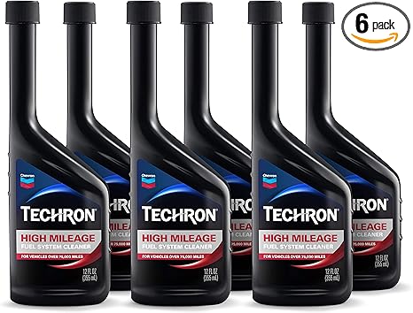 Chevron Techron High Mileage Fuel Cleaner, 12 oz, 6-Pack